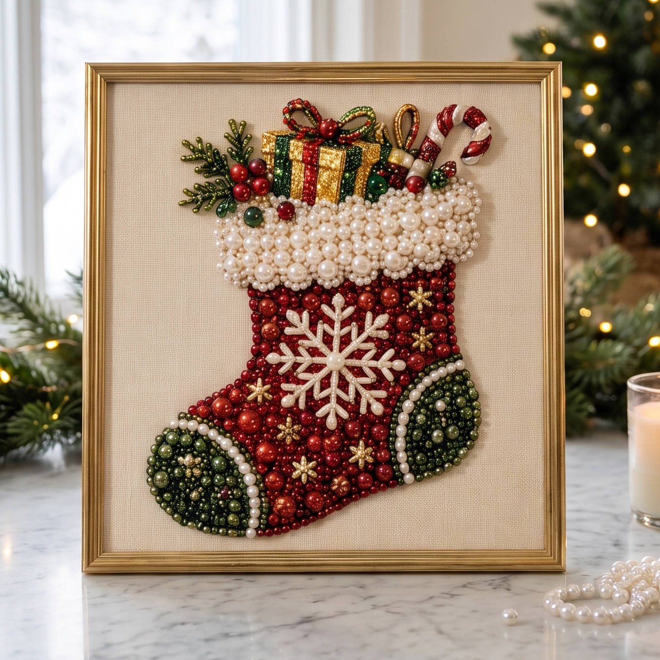 Holly Pearl™ Christmas Art